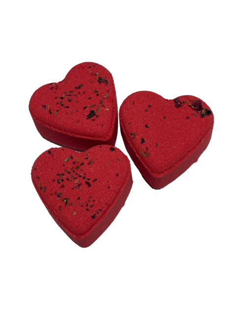 Rose Red Heart Bath Bomb