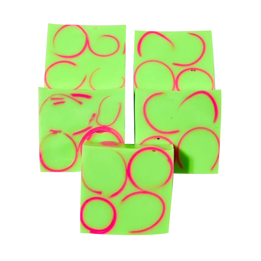 Pink Watermelon Swirl Soap Bar