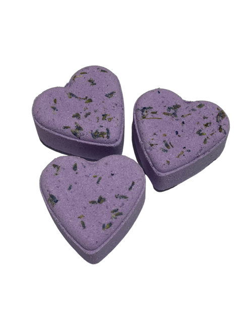 Lavender Heart Bath Bomb