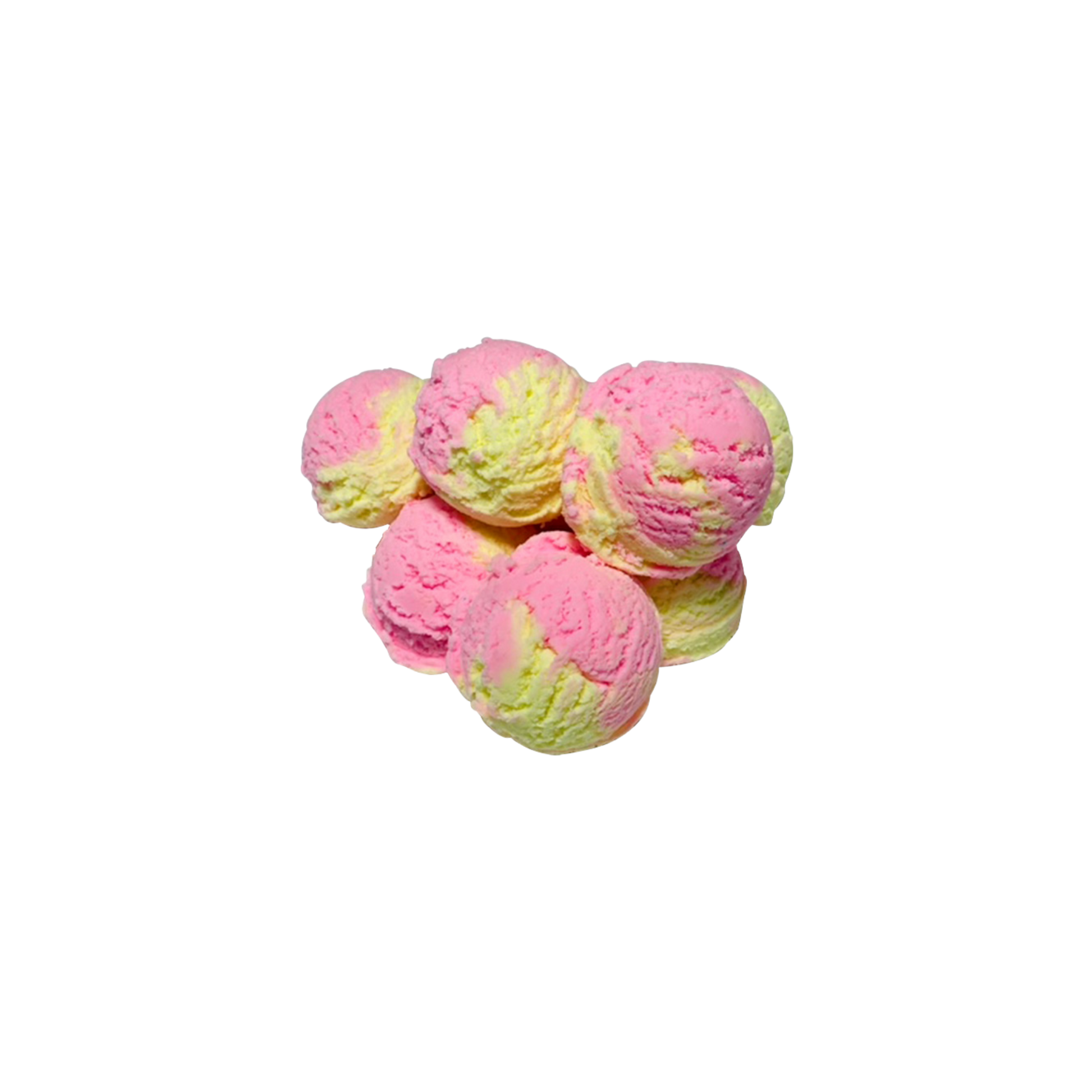 Raspberry Lemonade Bubble Scoop bath bomb made natural wholesale handmade bath products private label made in usa.png