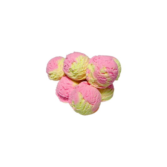 Raspberry Lemonade Bubble Scoop bath bomb made natural wholesale handmade bath products private label made in usa.png